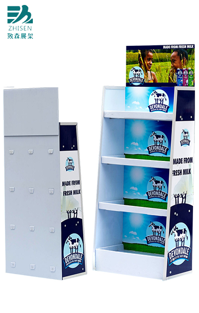 牛奶促銷商場陳列架